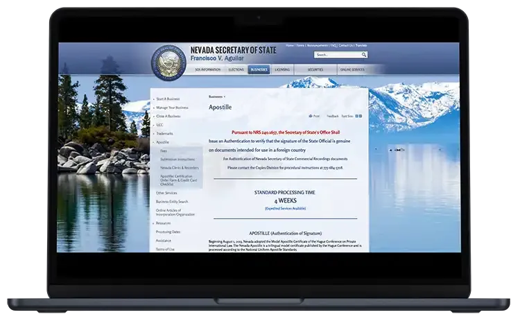 Nevada Apostille