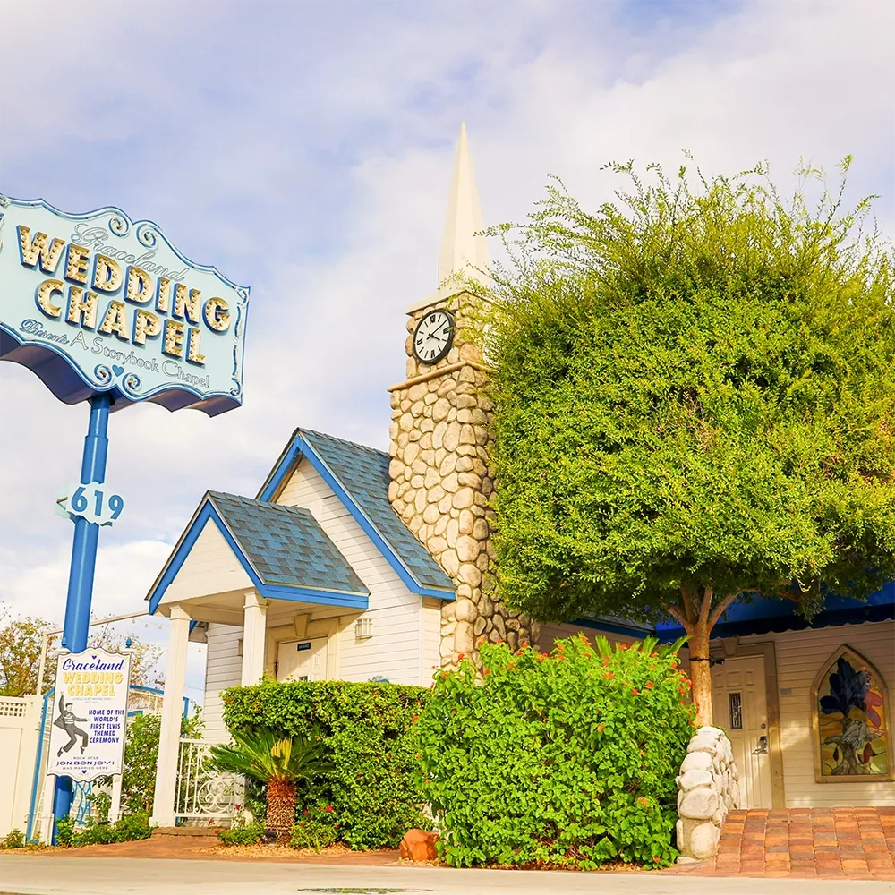 Graceland Wedding Chapel Front